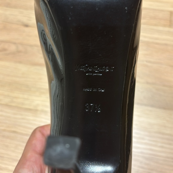 YSL PATENT LEATHER BLACK PUMPS - Picture 7 of 8